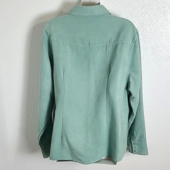 Cato Light Teal Jacket, Zipper Down the Center with Zipper Pockets, Size 18/20W - Picture 5 of 7